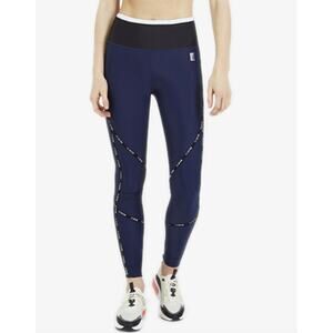 PE Nation Endlines Legging Navy Dark Blue Womens Athletic Workout Stretchy Sport